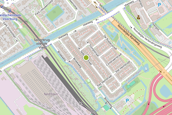 Ambulance-melding op Tedingerstraat, Leidschendam op 26 juni, kaart-overzicht