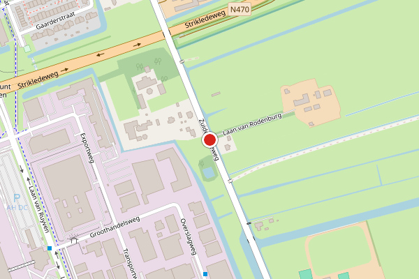Brandweer-melding op Zuideindseweg, Delfgauw op 26 juni, kaart-overzicht