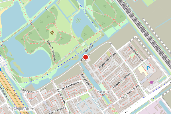 Brandweer-melding op Parklaan, Rijswijk op 26 juni, kaart-overzicht