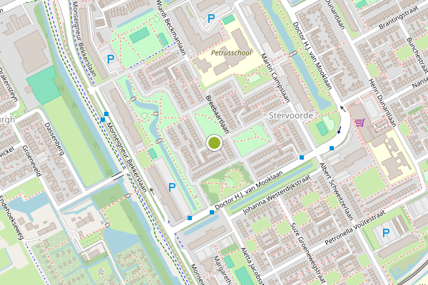 Ambulance-melding op Breebaartlaan, Rijswijk op 26 juni, kaart-overzicht