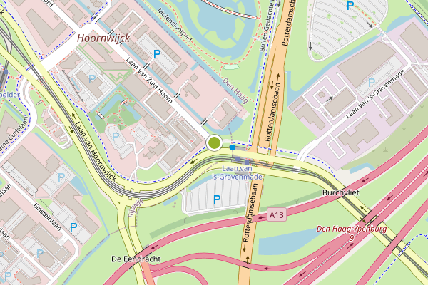 Ambulance-melding op Laan van Zuid Hoorn, Rijswijk op 26 juni, kaart-overzicht