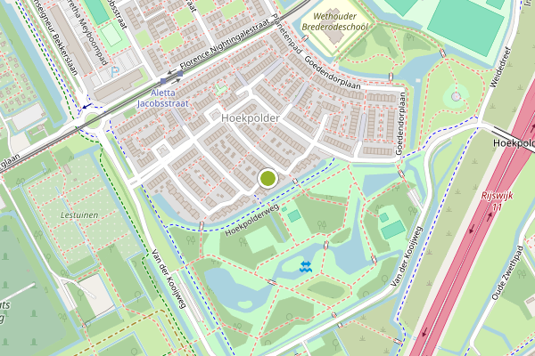 Ambulance-melding op Van Hellenberg Hubarsingel, Rijswijk op 26 juni, kaart-overzicht