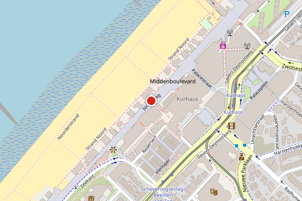 Brandweer-melding op Strandweg, Den Haag op 26 juni, kaart-overzicht