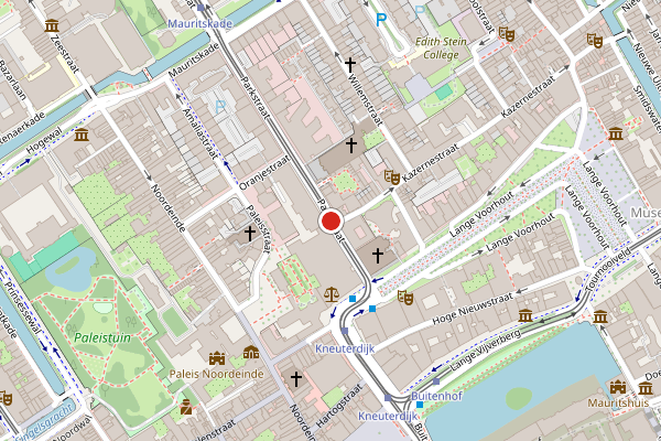 Brandweer-melding op Parkstraat, Den Haag op 26 juni, kaart-overzicht