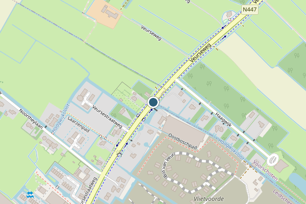 Politie-melding op Veursestraatweg, Leidschendam op 26 juni, kaart-overzicht