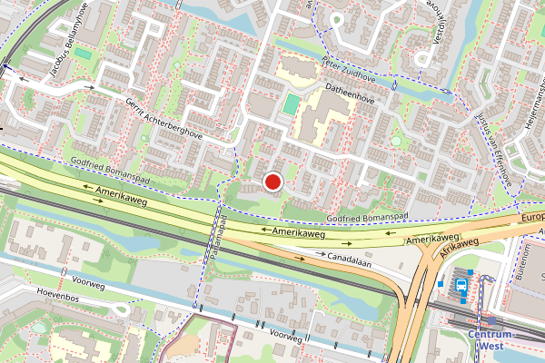 Brandweer-melding op Antoon Coolenhove, Zoetermeer op 26 juni, kaart-overzicht