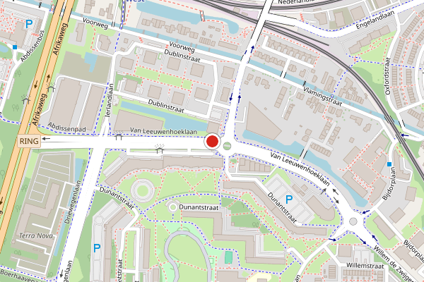 Brandweer-melding op Shell Van Leeuwenhoeklaan, Zoetermeer op 26 juni, kaart-overzicht