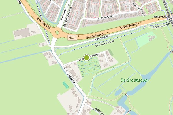 Ambulance-melding op Oude Leedeweg, Pijnacker op 26 juni, kaart-overzicht