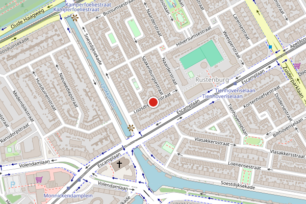 Brandweer-melding op Loosdrechtsestraat, Den Haag op 27 juni, kaart-overzicht