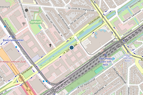 Politie-melding op Schenkkade, Den Haag op 27 juni, kaart-overzicht