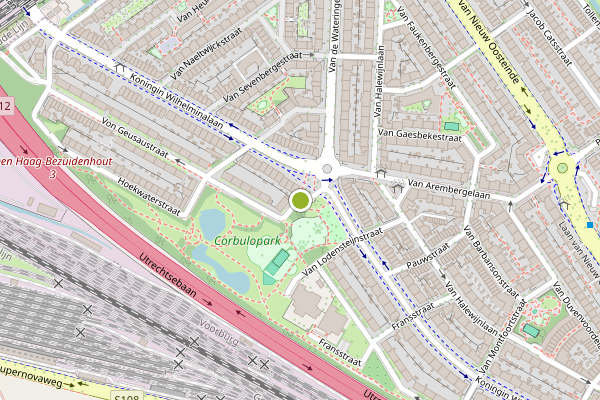 Ambulance-melding op Von Geusaustraat, Voorburg op 26 juni, kaart-overzicht