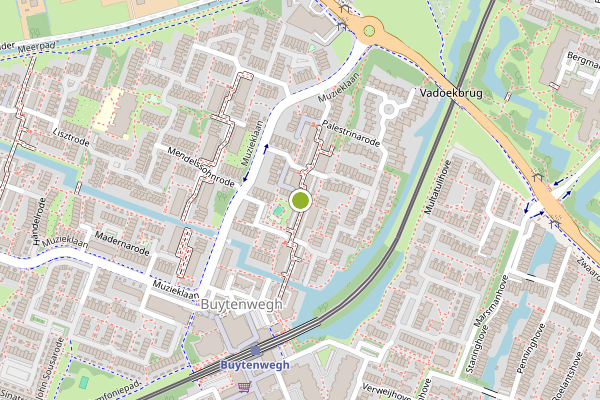 Ambulance-melding op Saint-Saensrode, Zoetermeer op 26 juni, kaart-overzicht