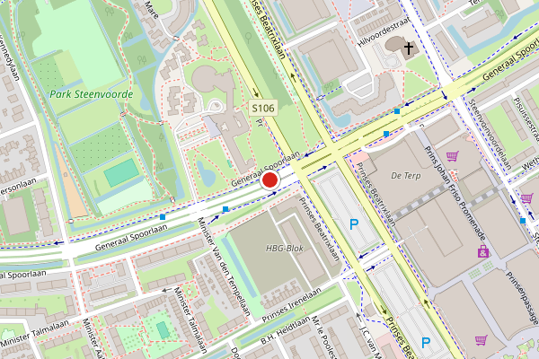 Brandweer-melding op Generaal Spoorlaan, Rijswijk op 27 juni, kaart-overzicht