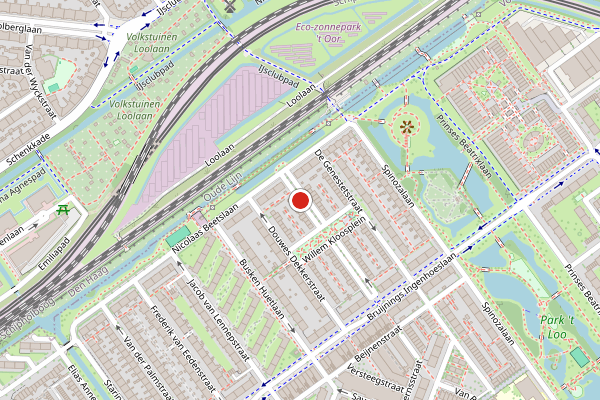 Brandweer-melding op Willem Klooslaan, Voorburg op 27 juni, kaart-overzicht