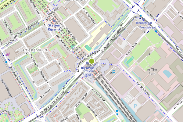 Ambulance-melding op Generaal Eisenhowerplein, Rijswijk op 27 juni, kaart-overzicht