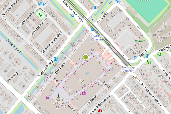Ambulance-melding op Lange Baan, Nootdorp op 27 juni, kaart-overzicht