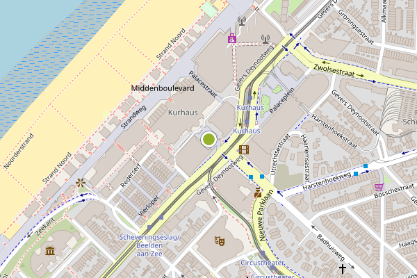 Ambulance-melding op Gevers Deynootplein, Den Haag op 27 juni, kaart-overzicht