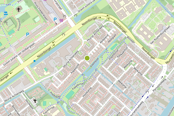 Ambulance-melding op Kapelland, Leidschendam op 27 juni, kaart-overzicht