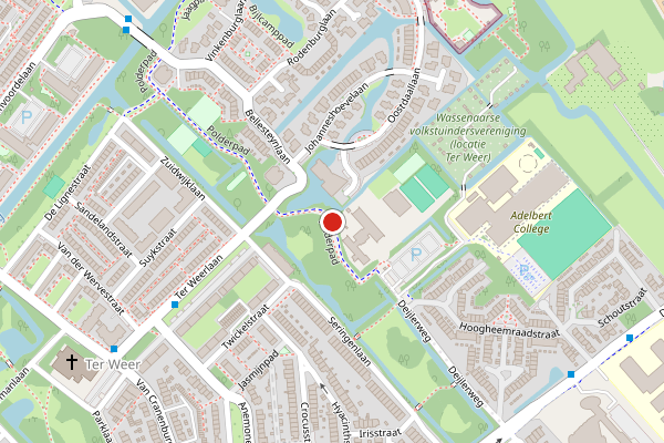 Brandweer-melding op Polderpad, Wassenaar op 27 juni, kaart-overzicht