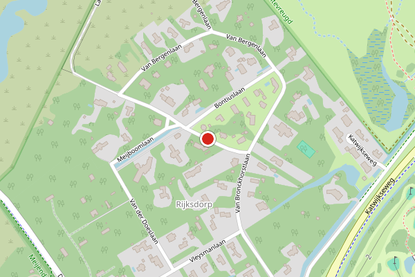 Brandweer-melding op Laan van Rhemen van Rhemenshuizen, Wassenaar op 27 juni, kaart-overzicht