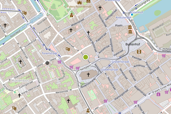 Ambulance-melding op Prinsestraat, Den Haag op 27 juni, kaart-overzicht
