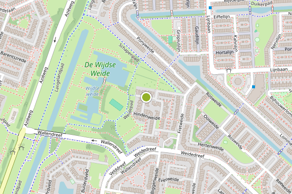 Ambulance-melding op Hindenweide, Zoetermeer op 27 juni, kaart-overzicht